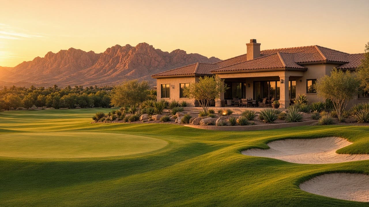 Golf course home with views of Sun City Summerlin golf course