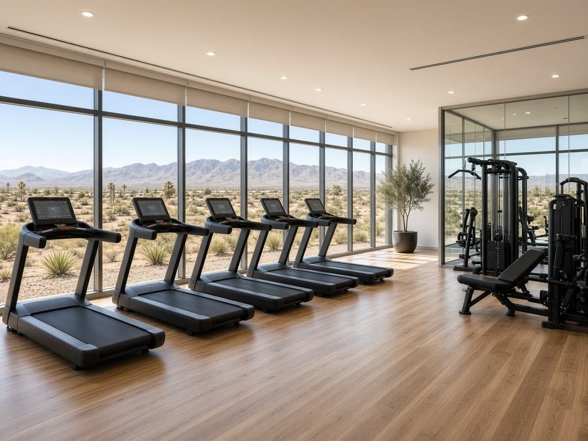 Mountain Shadows fitness center with modern equipment