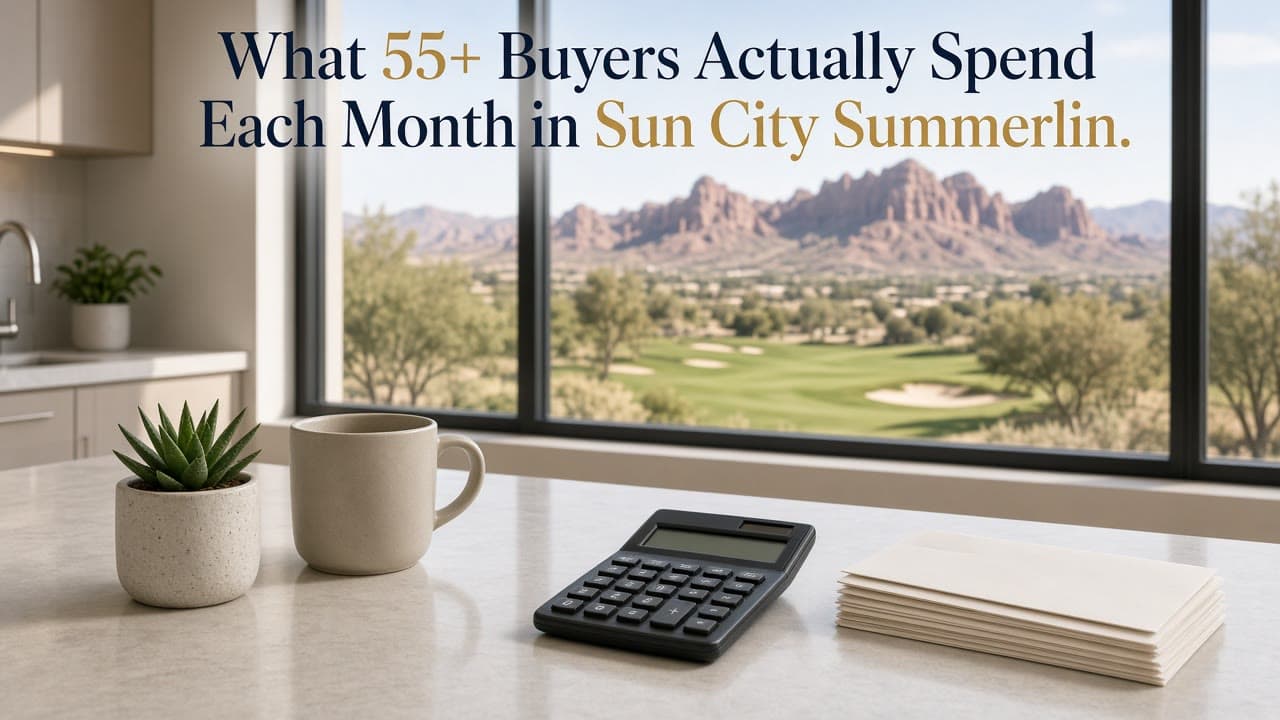 Monthly housing costs for 55+ buyers in Sun City Summerlin, Las Vegas