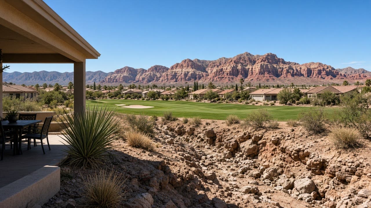 Sun City Summerlin community with Red Rock Canyon views
