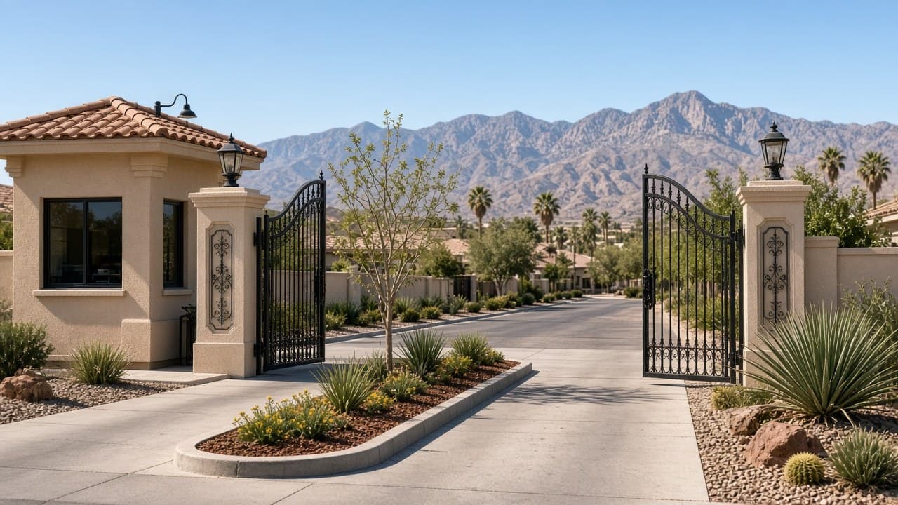 Sun City Summerlin guard-gated security entrance