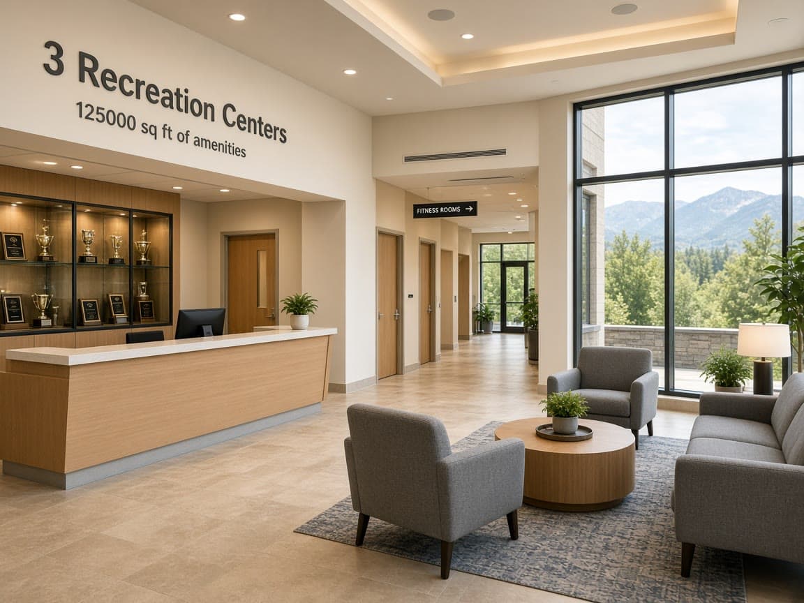 Recreation centers at Sun City Summerlin 55+ community in Las Vegas