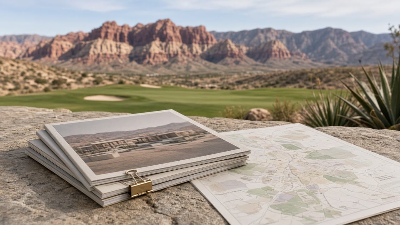 Sun City Summerlin community flyers and brochures for Las Vegas 55+ buyers