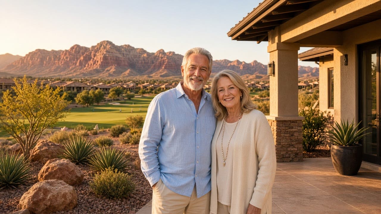 Happy Sun City Summerlin homeowners in Las Vegas 55+ community